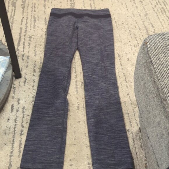 Lululemon Skinny Groove Pant Diamond Jacquard Space Dye Black Deep Coal / Black - Picture 10 of 12